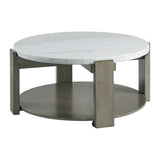 Rosamel Round Coffee Table in Ash Brown - Tampa Furniture Outlet