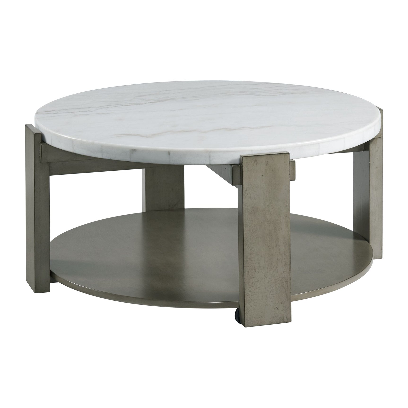 Rosamel Round Coffee Table in Ash Brown - Tampa Furniture Outlet