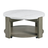Rosamel Round Coffee Table in Ash Brown - Tampa Furniture Outlet