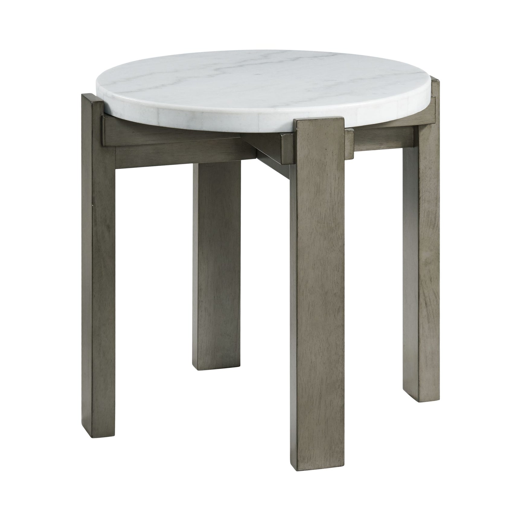 Rosamel Round End Table in Ash Brown - Tampa Furniture Outlet