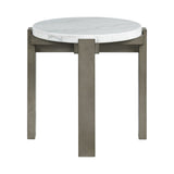 Rosamel Round End Table in Ash Brown - Tampa Furniture Outlet