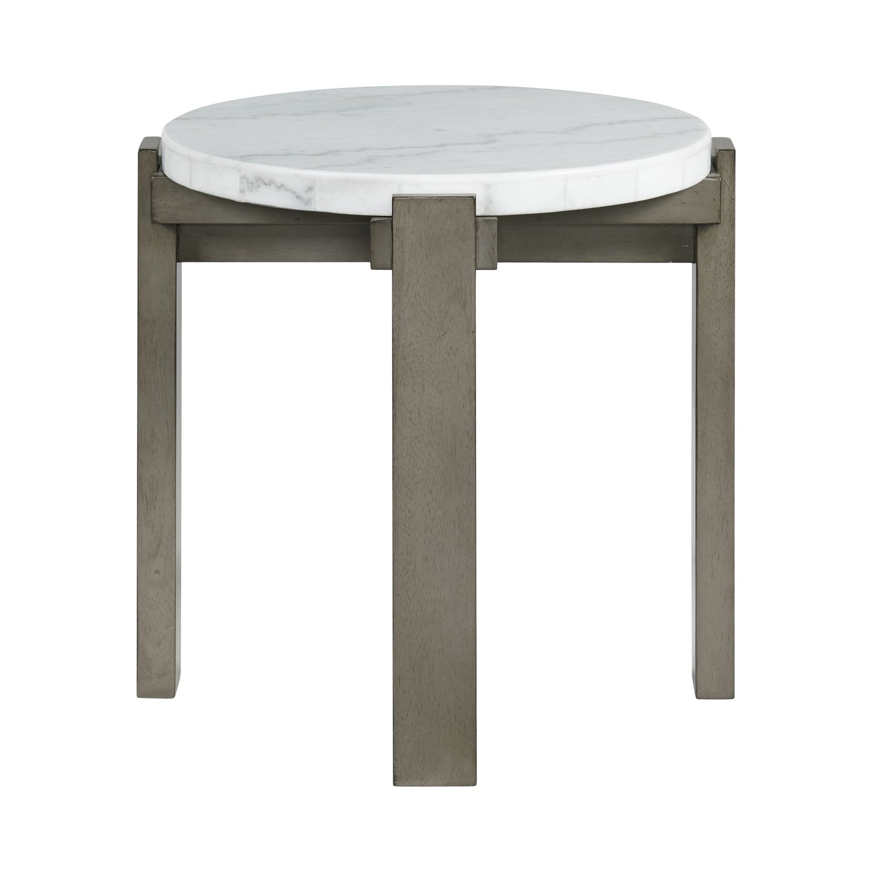 Rosamel Round End Table in Ash Brown - Tampa Furniture Outlet