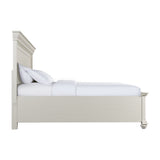 Slater King Bed in Antique White - Tampa Furniture Outlet
