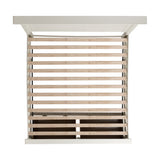 Slater King Bed in Antique White - Tampa Furniture Outlet