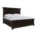 Slater King Bed Black - Tampa Furniture Outlet