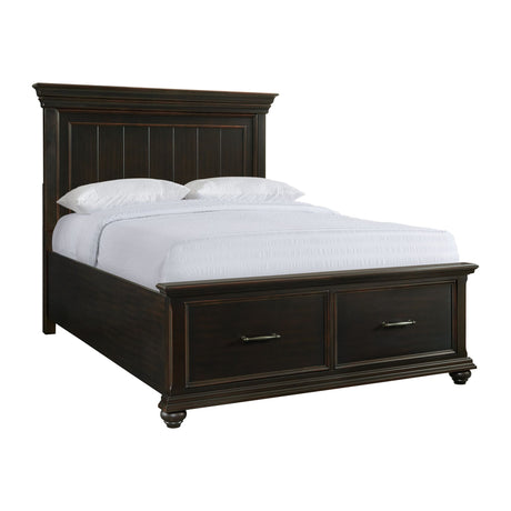 Slater Queen Bed Black - Tampa Furniture Outlet