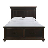 Slater Queen Bed Black - Tampa Furniture Outlet