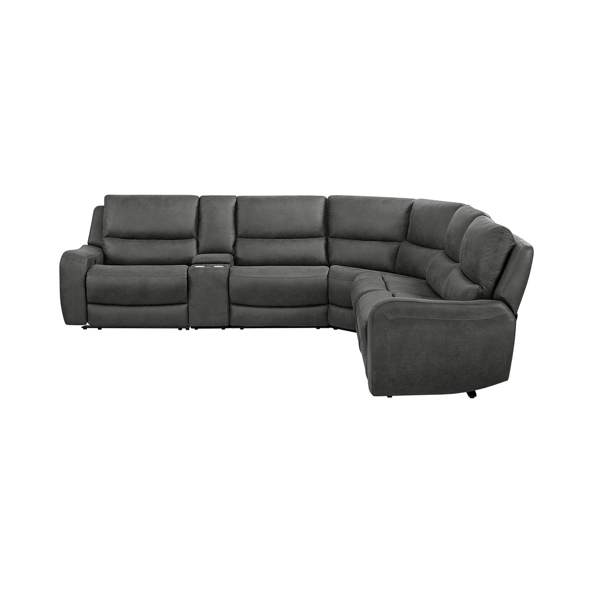 Saber Modular RHF Power Motion Recliner in Texas Granite