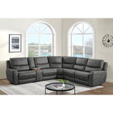Saber Modular RHF Power Motion Recliner in Texas Granite – SKU U-13780-10590-155P | Elements