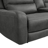 Saber Modular RHF Power Motion Recliner in Texas Granite - Tampa Furniture Outlet