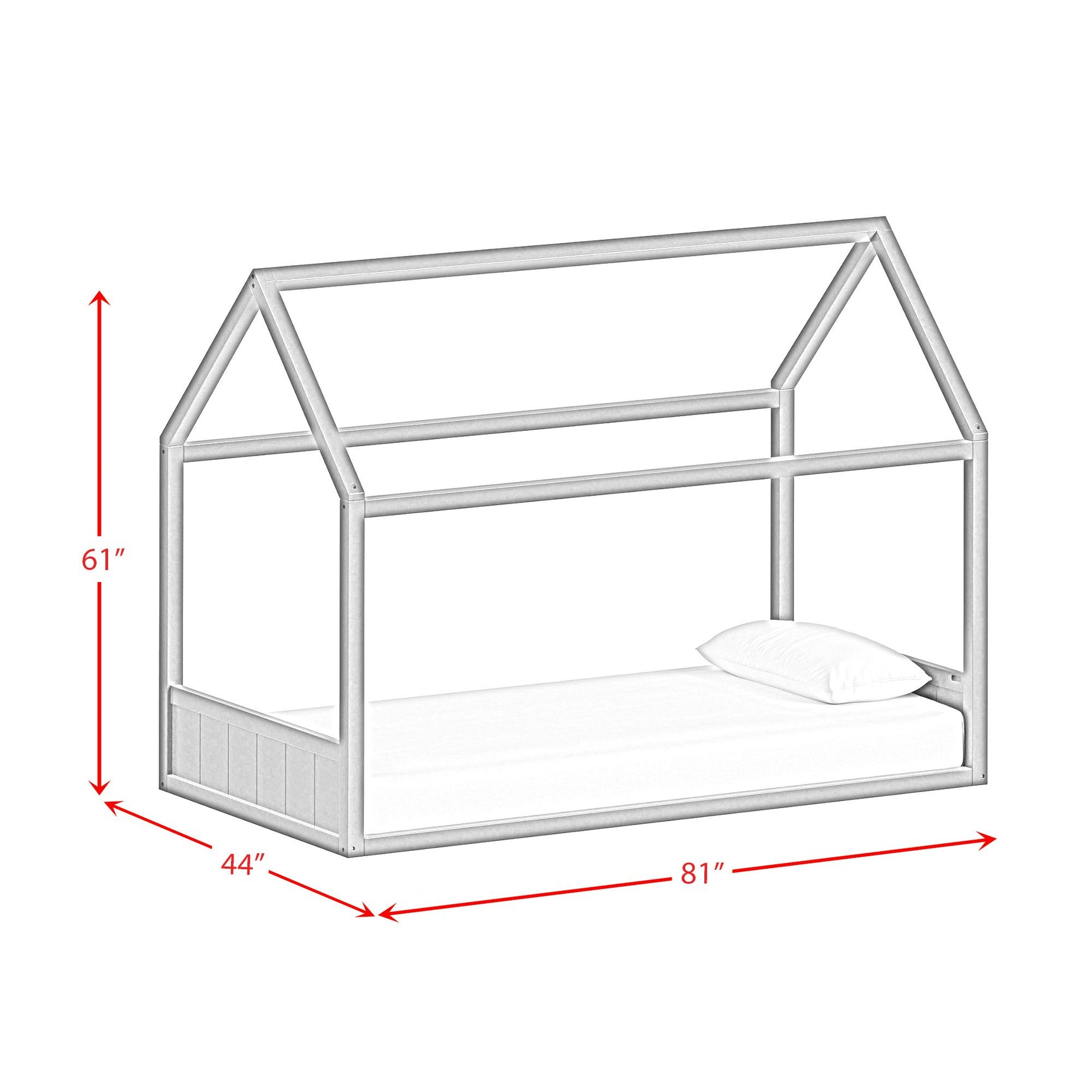 Sami Twin Montessori Bed in White