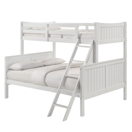 Sami Twin Over Full Bunk White - Tampa Furniture Outlet