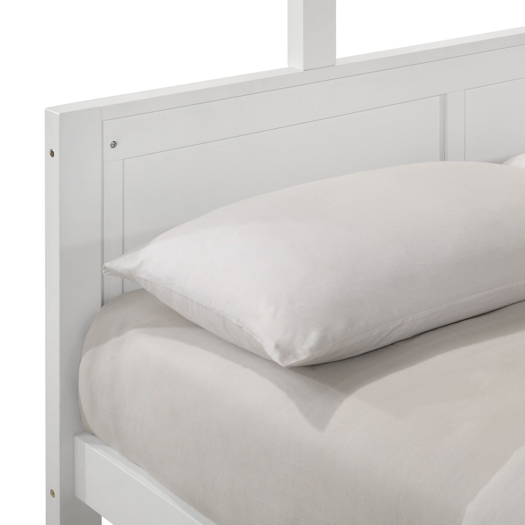 Sami Twin Over Full Bunk White - Tampa Furniture Outlet