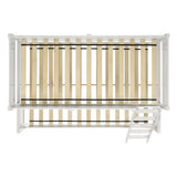 Sami Twin Over Full Bunk White - Tampa Furniture Outlet