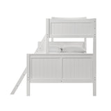 Sami Twin Over Full Bunk White - Tampa Furniture Outlet