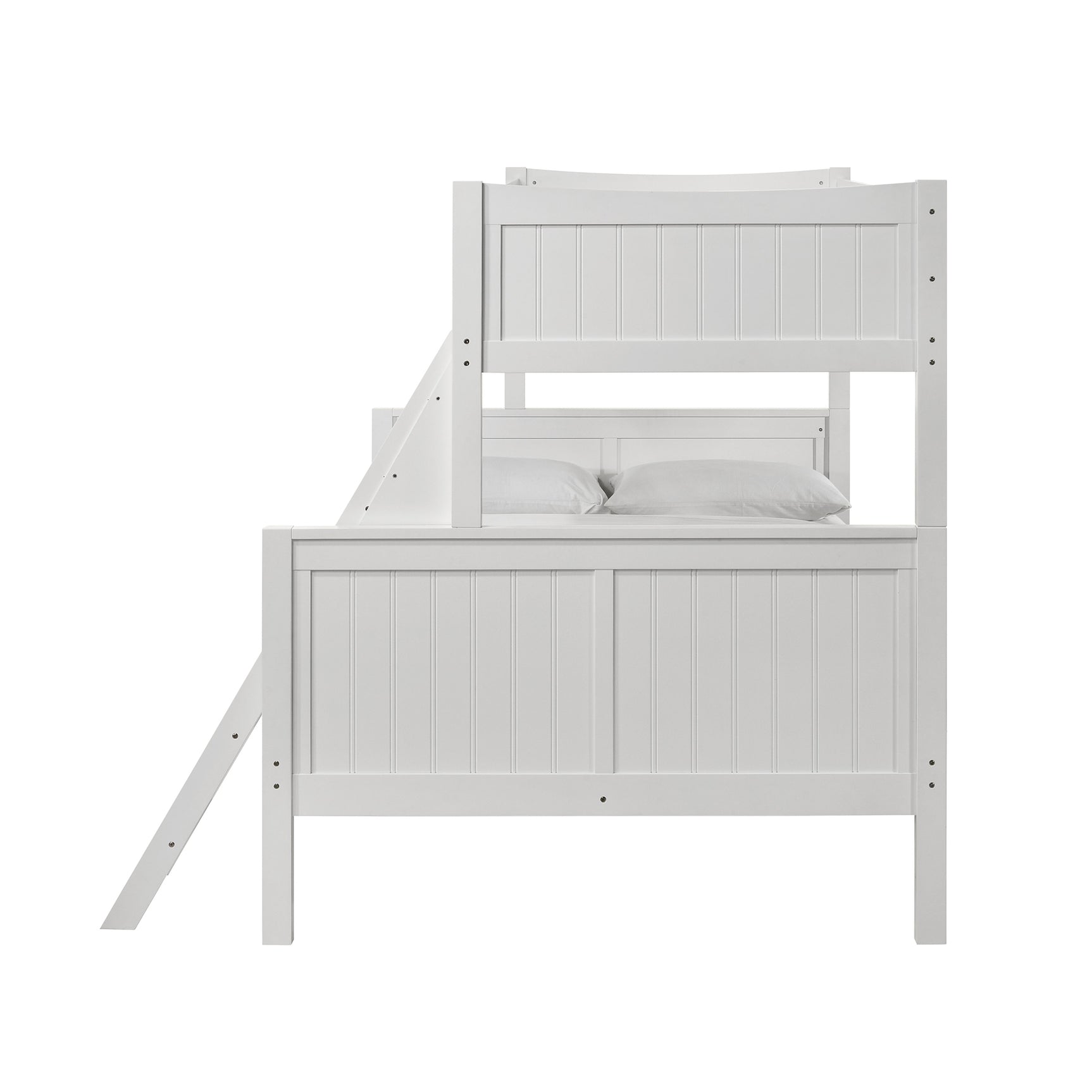 Sami Twin Over Full Bunk White - Tampa Furniture Outlet