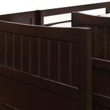 Sami Twin Over Twin Step Bunk with Left HB in Espresso - Tampa Furniture Outlet