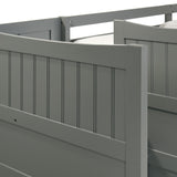 Sami Twin Over Full Step Bunk with Left HB in Grey