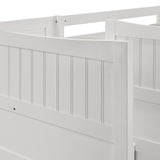 Sami Twin Over Twin Step Bunk with Left HB in White - Tampa Furniture Outlet