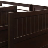 Sami Twin Over Full Step Bunk with Right HB in Espresso - Tampa Furniture Outlet
