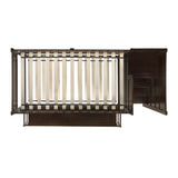 Sami Twin Over Full Step Bunk with Right HB in Espresso - Tampa Furniture Outlet