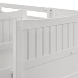 Sami Twin Over Full Step Bunk with Right HB in White
