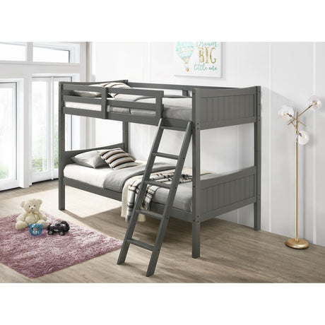 Sami Twin Over Twin Bunk Grey – SKU SM300TTB | Elements