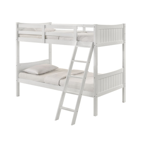 Sami Twin Over Twin Bunk White - Tampa Furniture Outlet