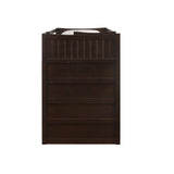 Sami Twin Over Twin Step Bunk with Left HB in Espresso - Tampa Furniture Outlet