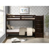 Sami Twin Over Twin Step Bunk with Right HB in Espresso – SKU SM550TTBR | Elements