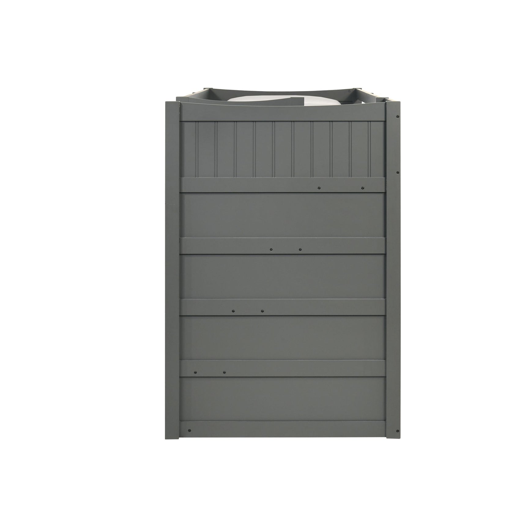 Sami Twin Over Twin Step Bunk with Right HB in Grey - Tampa Furniture Outlet
