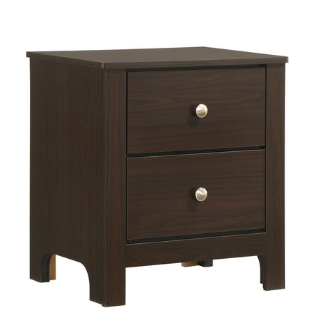 Sami Youth 2-Drawer Nightstand in Espresso