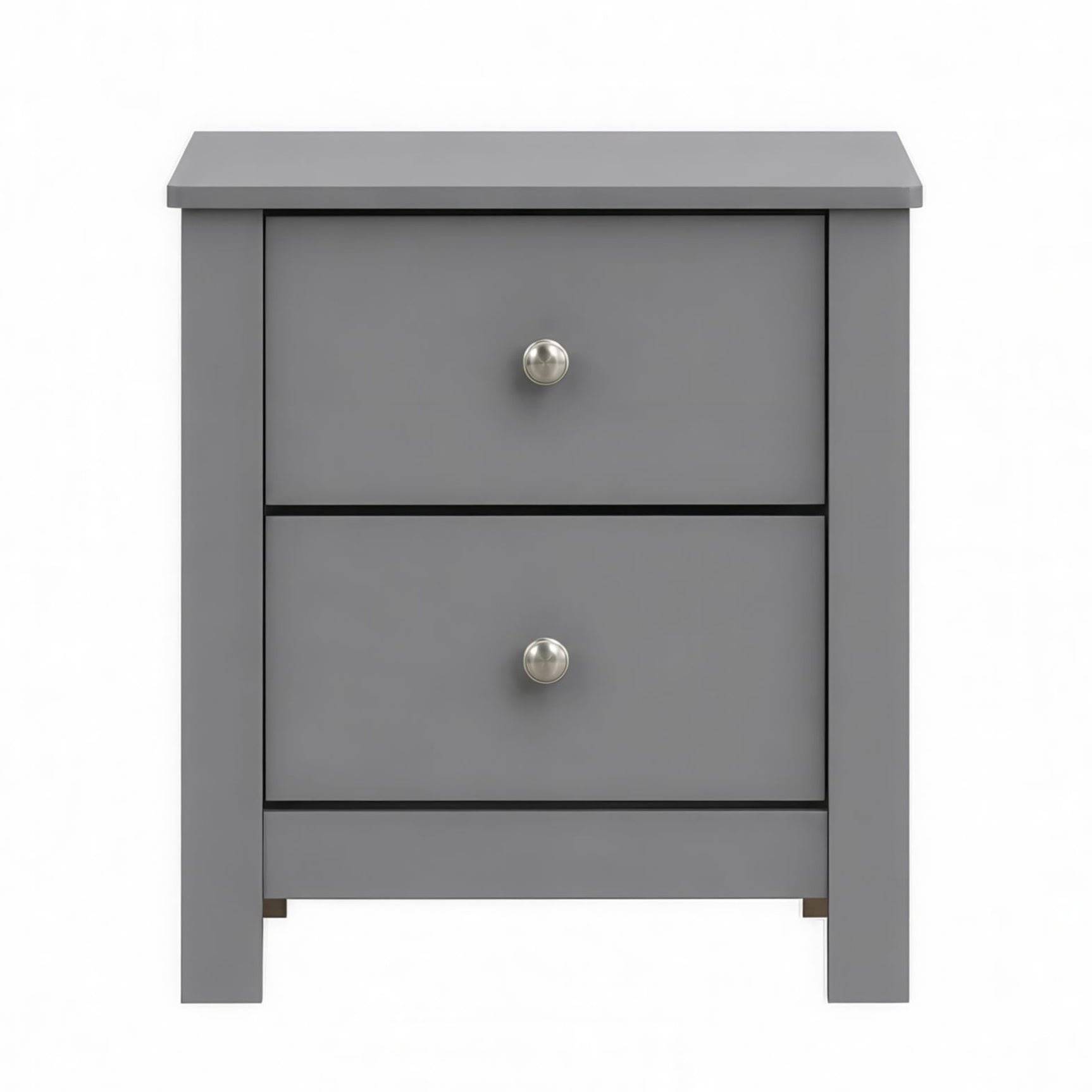 Sami Youth 2-Drawer Nightstand in Grey