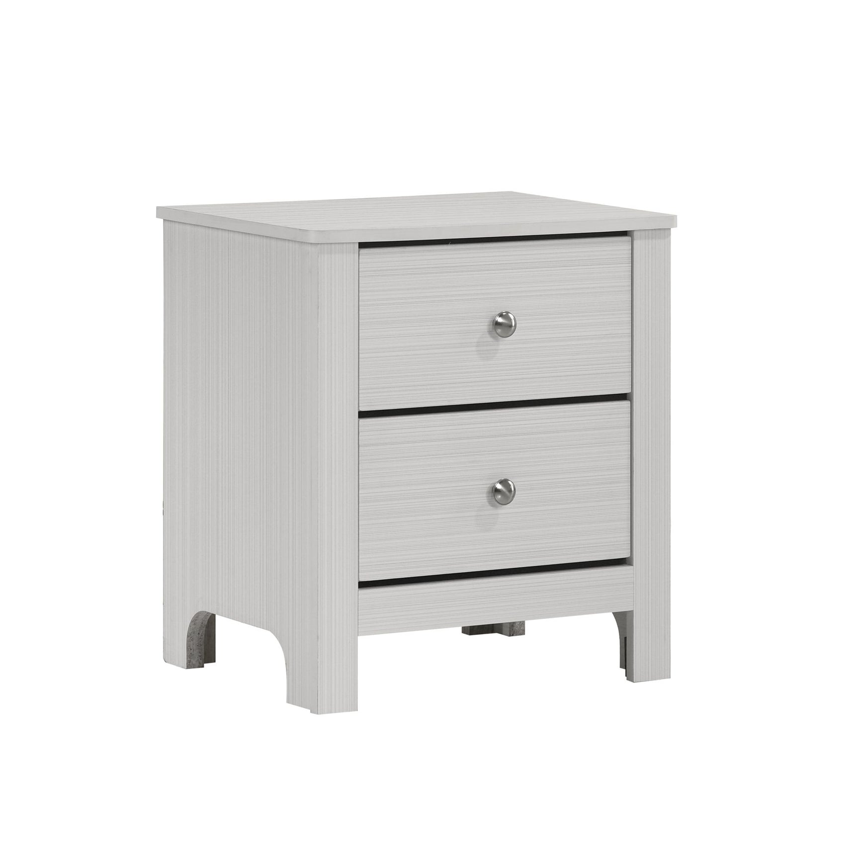 Sami Youth 2-Drawer Nightstand in White - Tampa Furniture Outlet