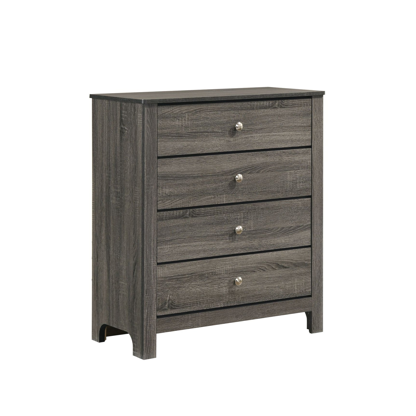 Sami Youth 4-Drawer Chest in Grey - Tampa Furniture Outlet