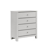 Sami Youth 4-Drawer Chest in White - Tampa Furniture Outlet