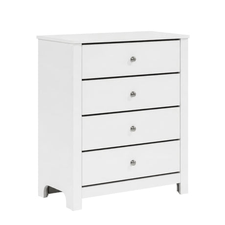Sami Youth 4-Drawer Chest in White