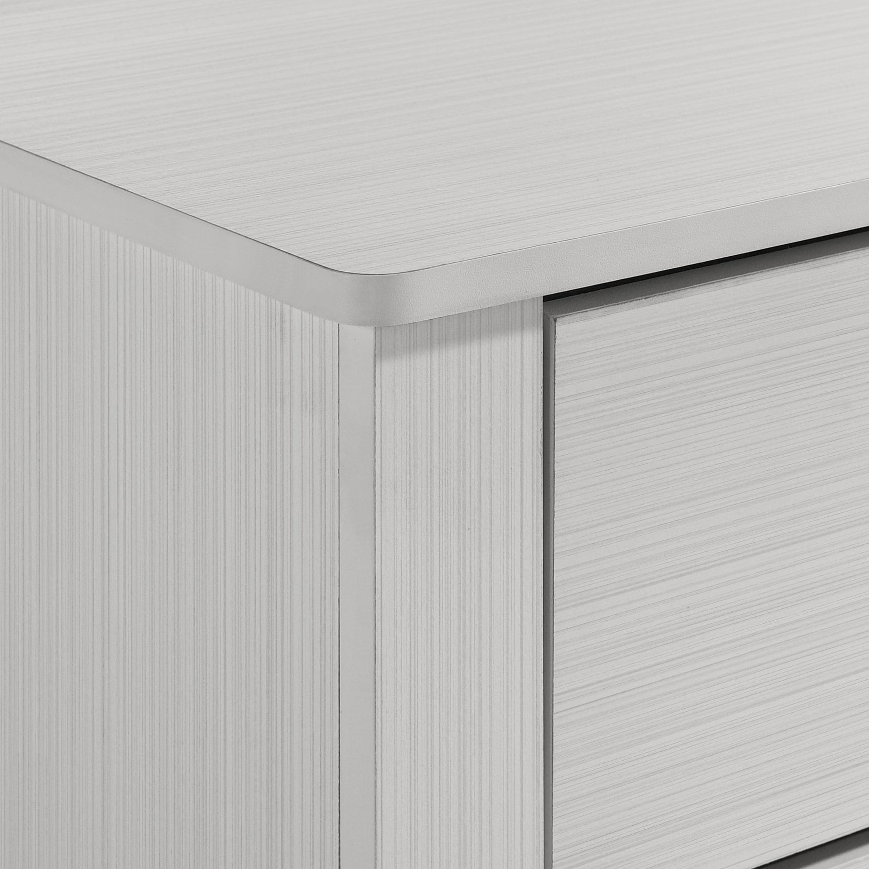 Sami Youth Dresser and Mirror Set in White - Tampa Furniture Outlet