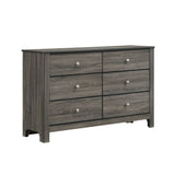 Sami Youth 6-Drawer Dresser in Grey - Tampa Furniture Outlet