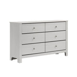 Sami Youth 6-Drawer Dresser in White - Tampa Furniture Outlet