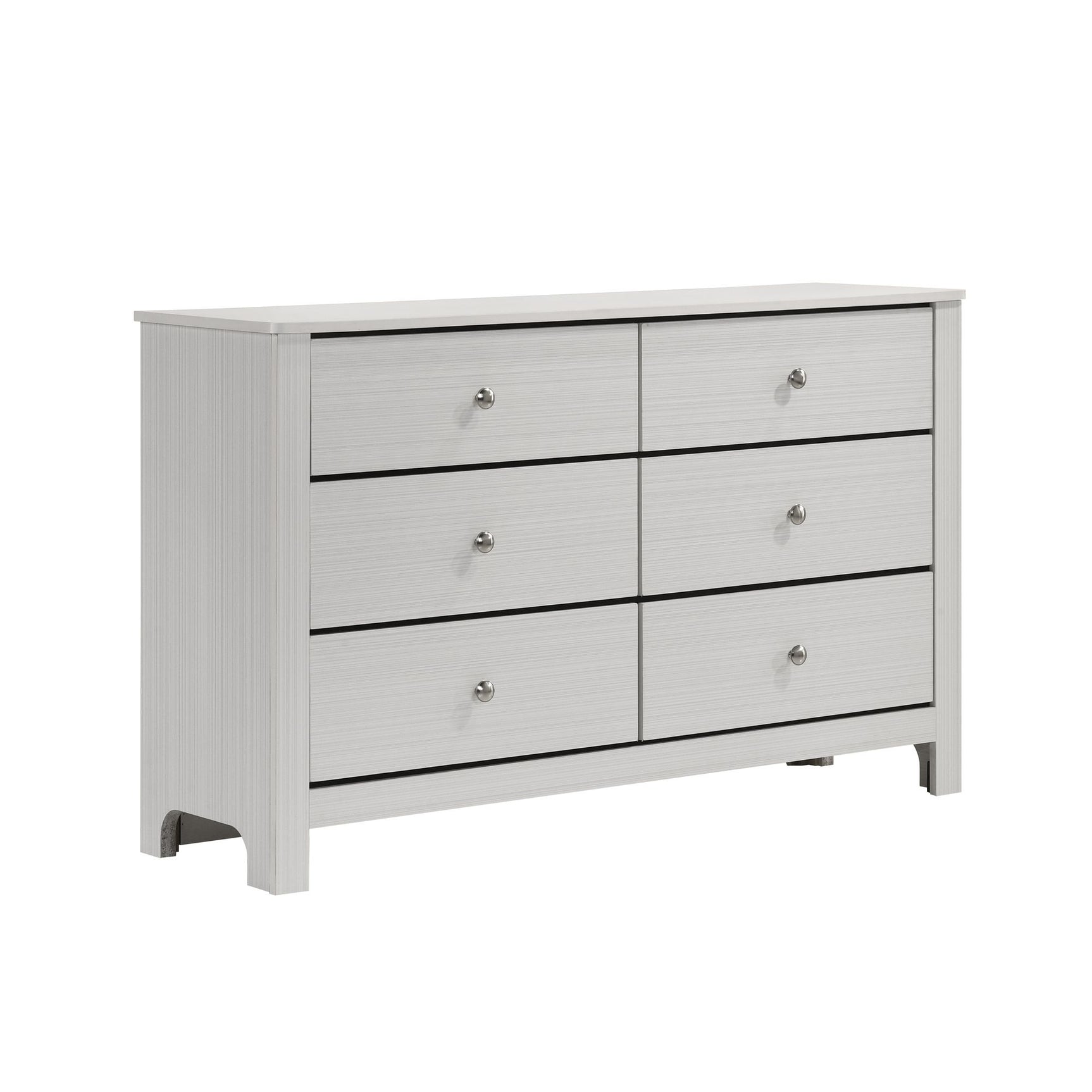 Sami Youth 6-Drawer Dresser in White - Tampa Furniture Outlet