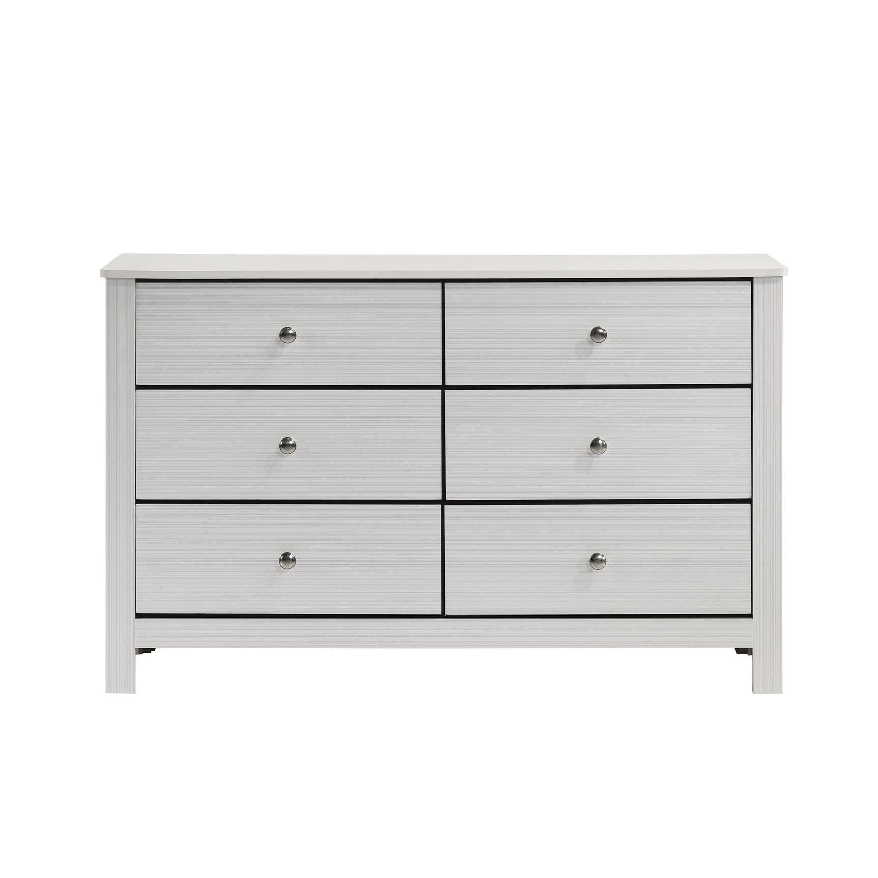 Sami Youth 6-Drawer Dresser in White - Tampa Furniture Outlet