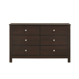 Sami Youth 6-Drawer Dresser in Espresso - Tampa Furniture Outlet