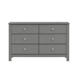 Sami Youth 6-Drawer Dresser in Grey