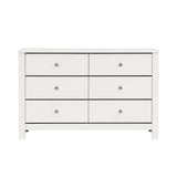 Sami Youth 6-Drawer Dresser in White