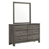 Sami Youth Dresser and Mirror Set in Grey - Tampa Furniture Outlet