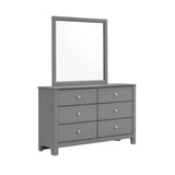Sami Youth Dresser and Mirror Set in Grey