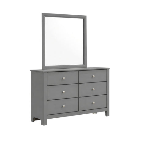 Sami Youth Dresser and Mirror Set in Grey