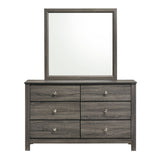 Sami Youth Dresser and Mirror Set in Grey - Tampa Furniture Outlet