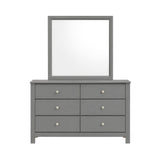 Sami Youth Dresser and Mirror Set in Grey